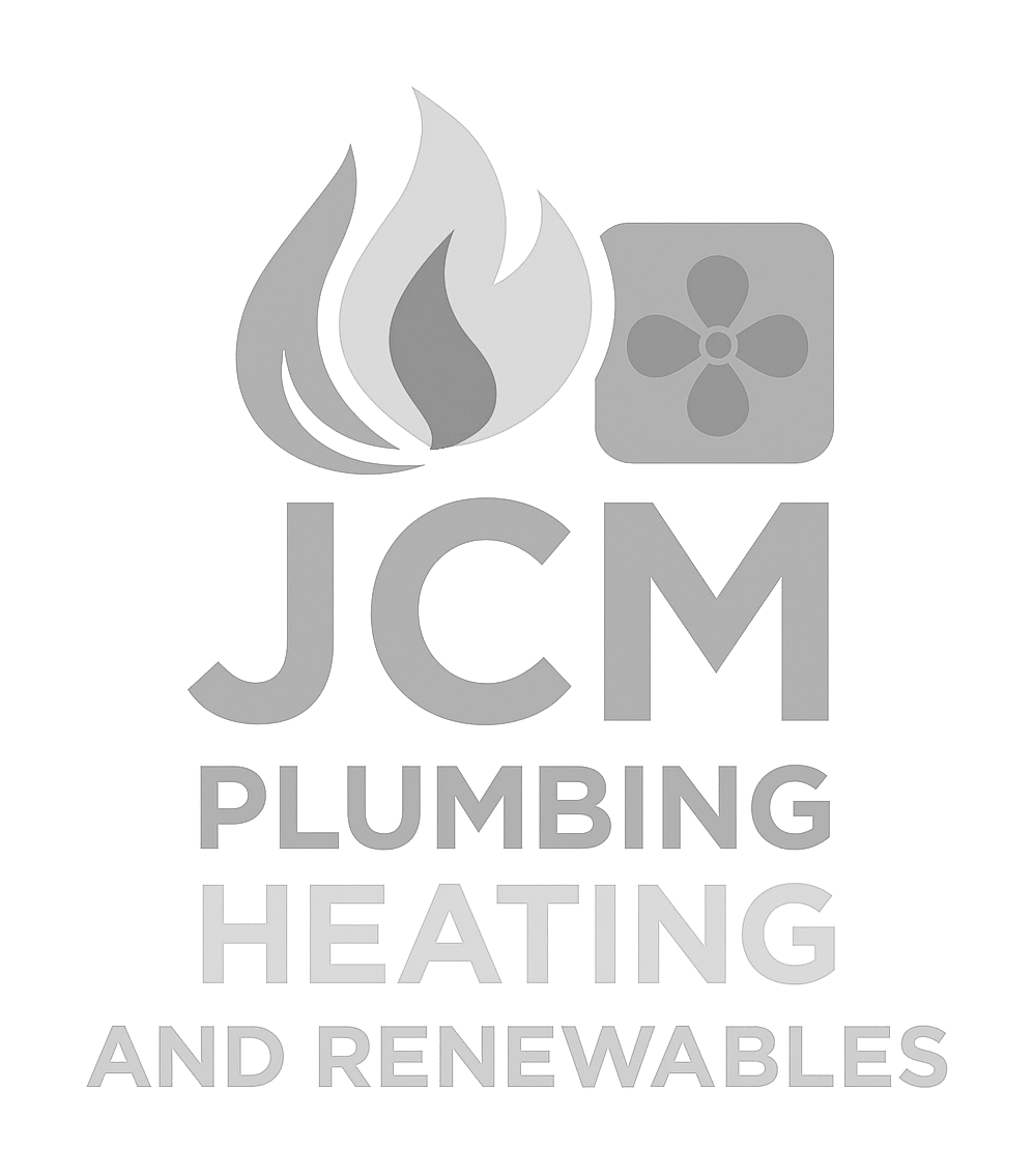 jcm plumbing heating and renewables logo upscaled transparent light greyscale
